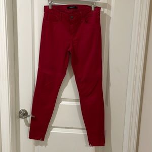 Jbrand ankle crop pants red size 27